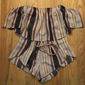 Off the shoulder romper